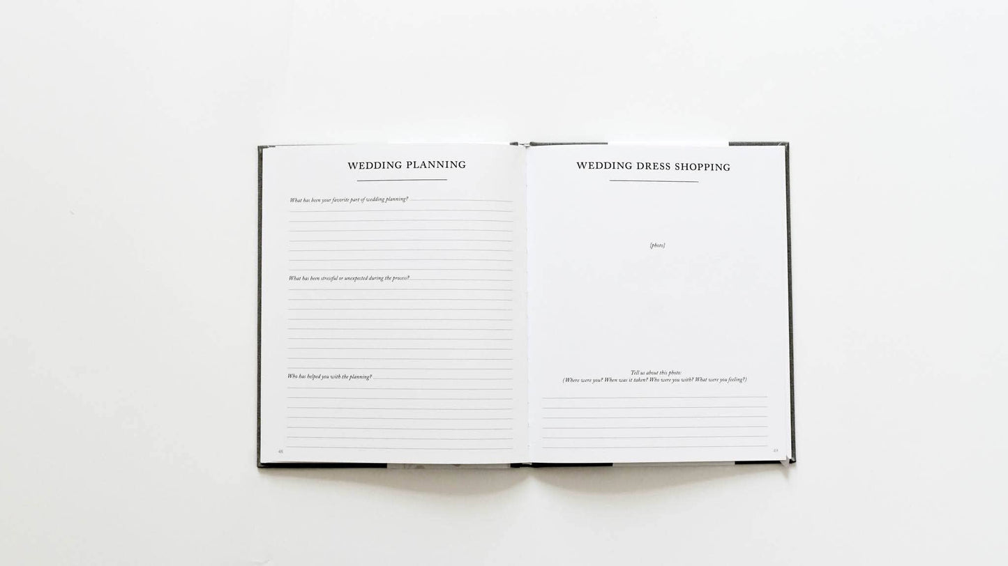 Duncan & Stone Paper Co. Engagement Journal | Gift for New Brides | Book for Couples: Taupe