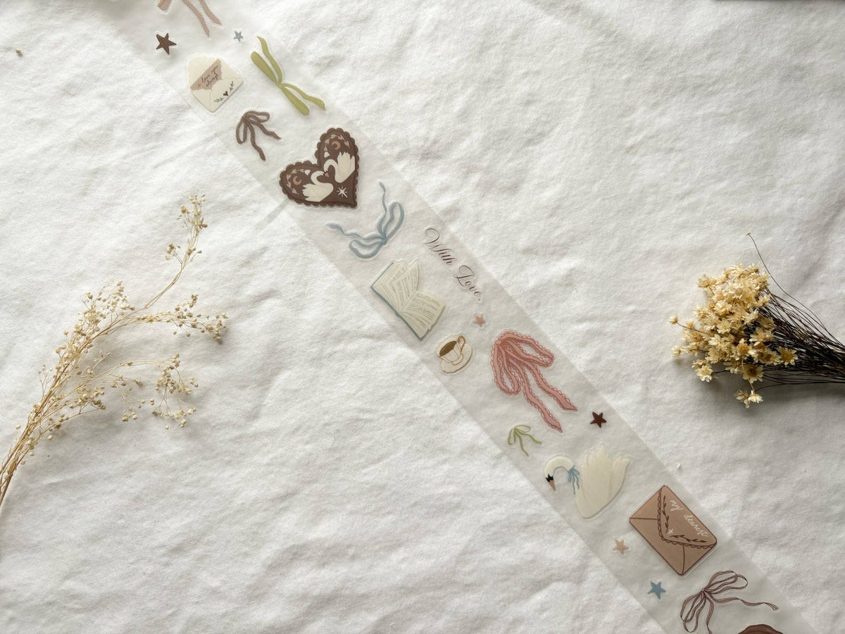 Literary Romance PET Tape (PRE-CUT)
