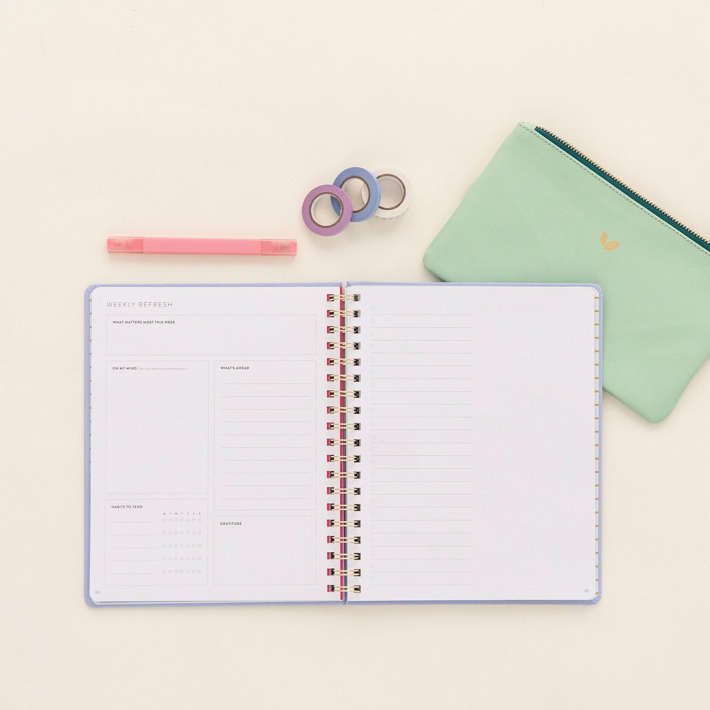 Fresh Start Weekly Goal Planner | Berry