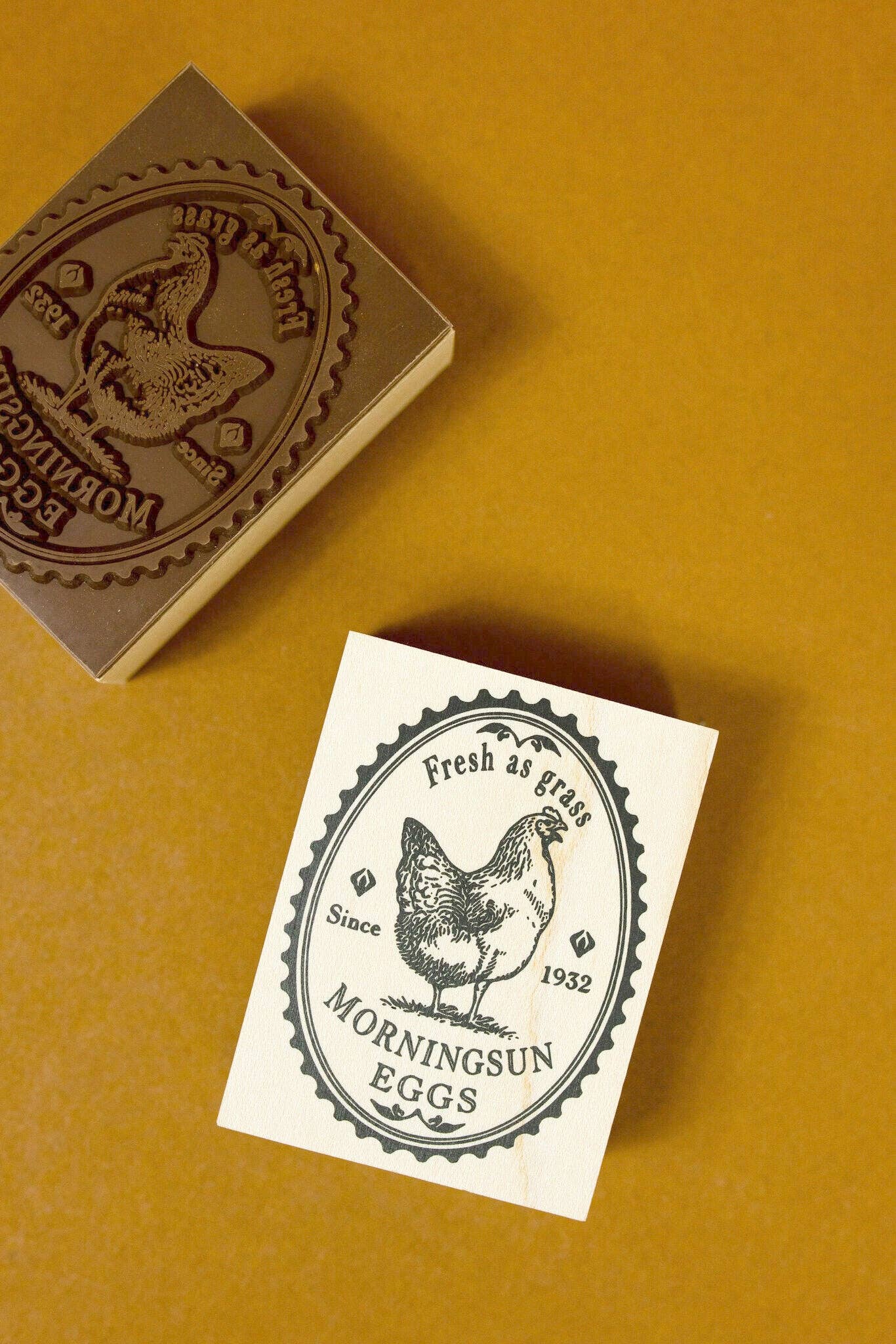 Farm Label Wooden Stamp