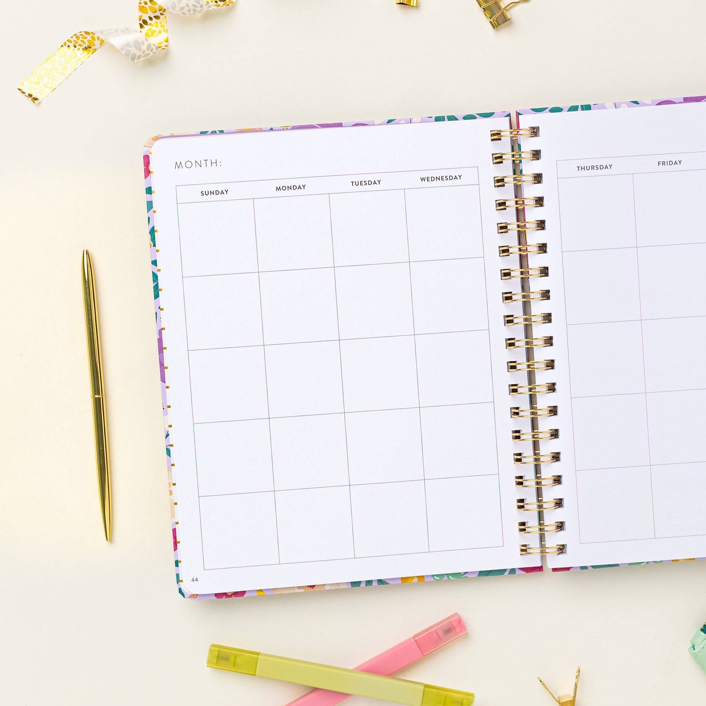 Fresh Start Weekly Goal Planner | Bold Blooms