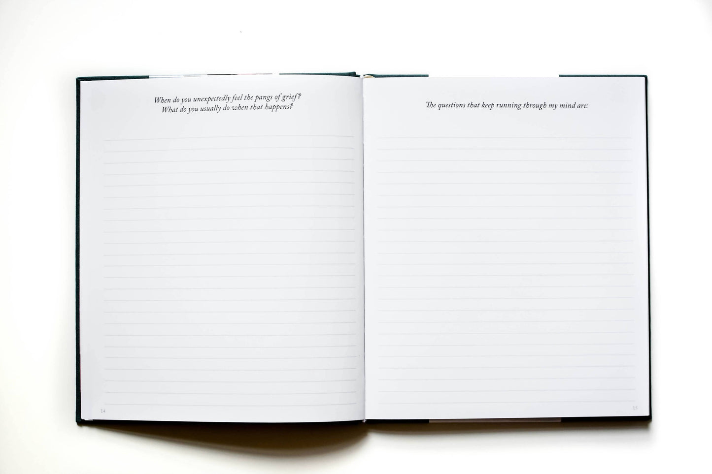 Duncan & Stone Paper Co. Grief Journal | Sympathy Gift | Guided Journal - Teal