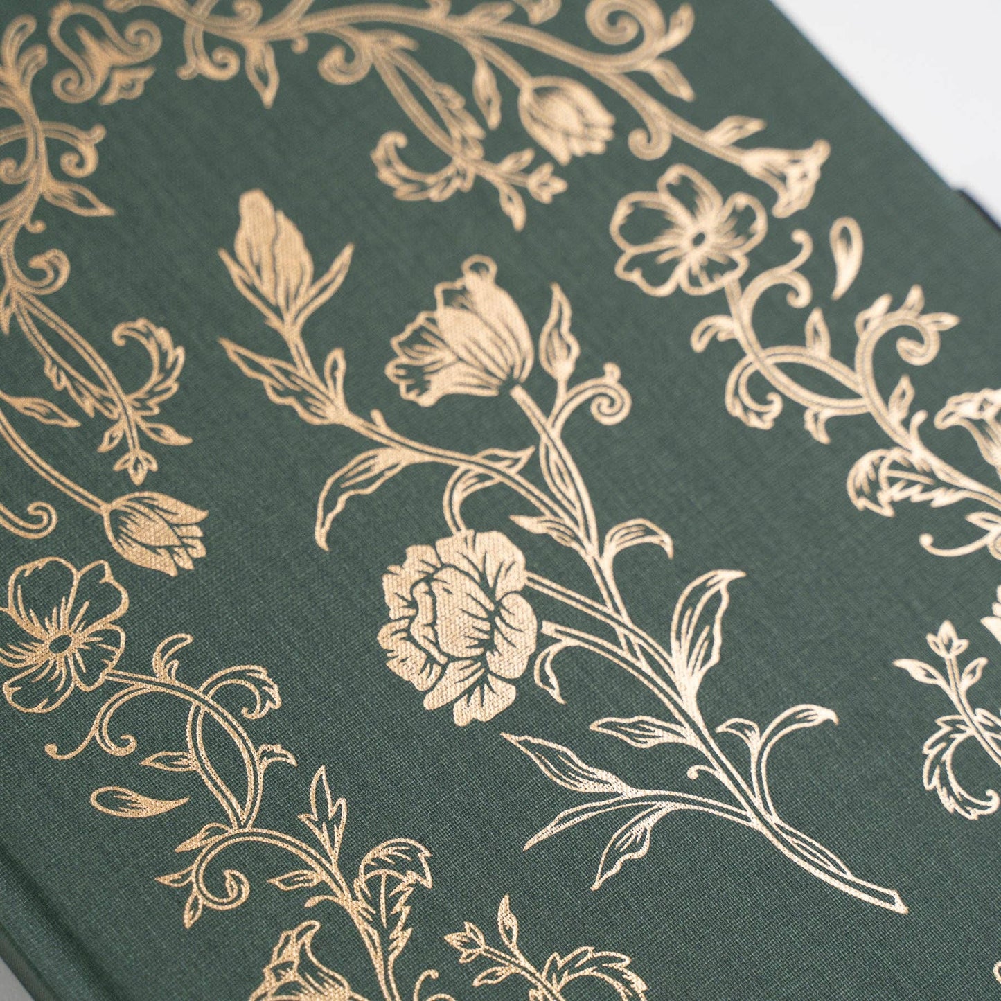 Antique Floral Dot Grid Notebook – B6