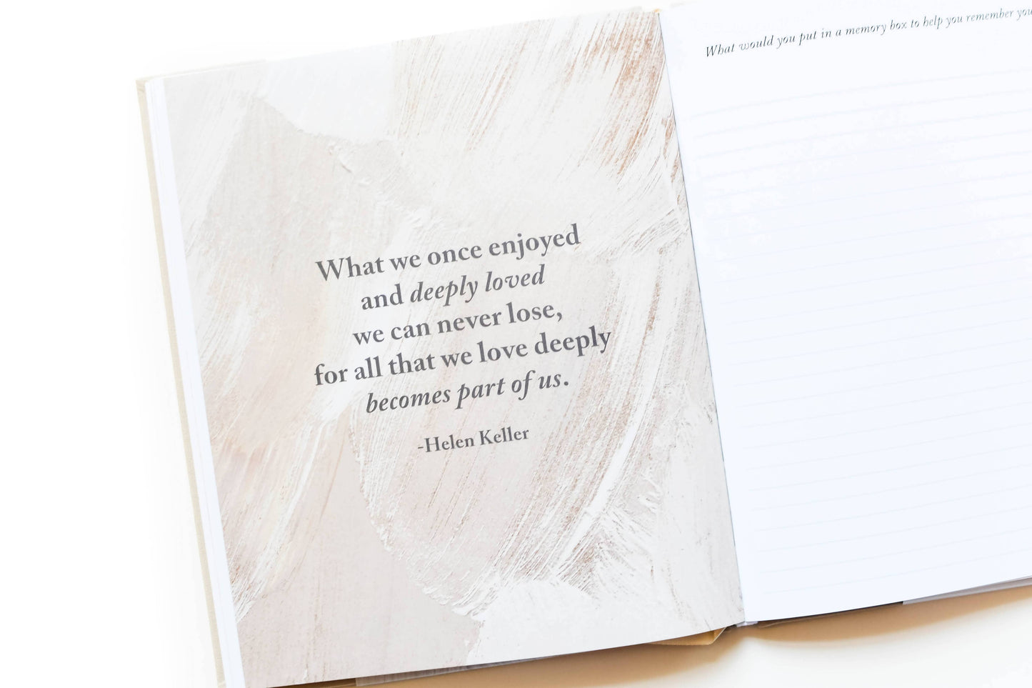 Duncan & Stone Paper Co. Grief Journal | Sympathy Gift | Guided Journal - Teal