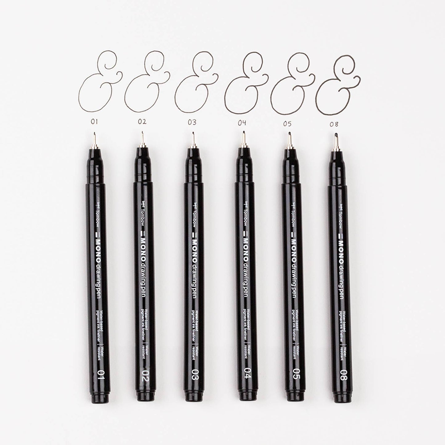 Tombow MONO Drawing Pens - 6-Pack
