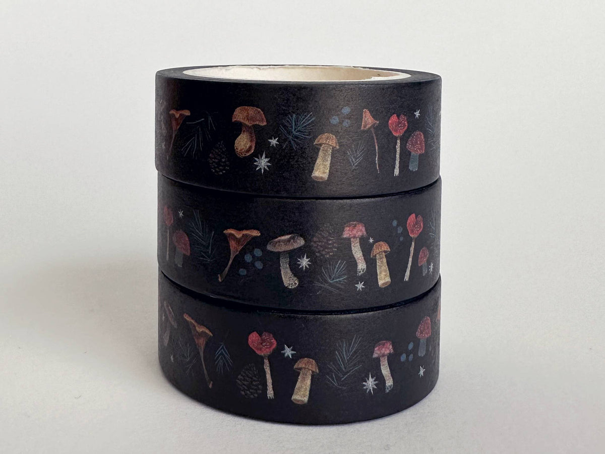 Dark Academia Mushroom Washi Tape