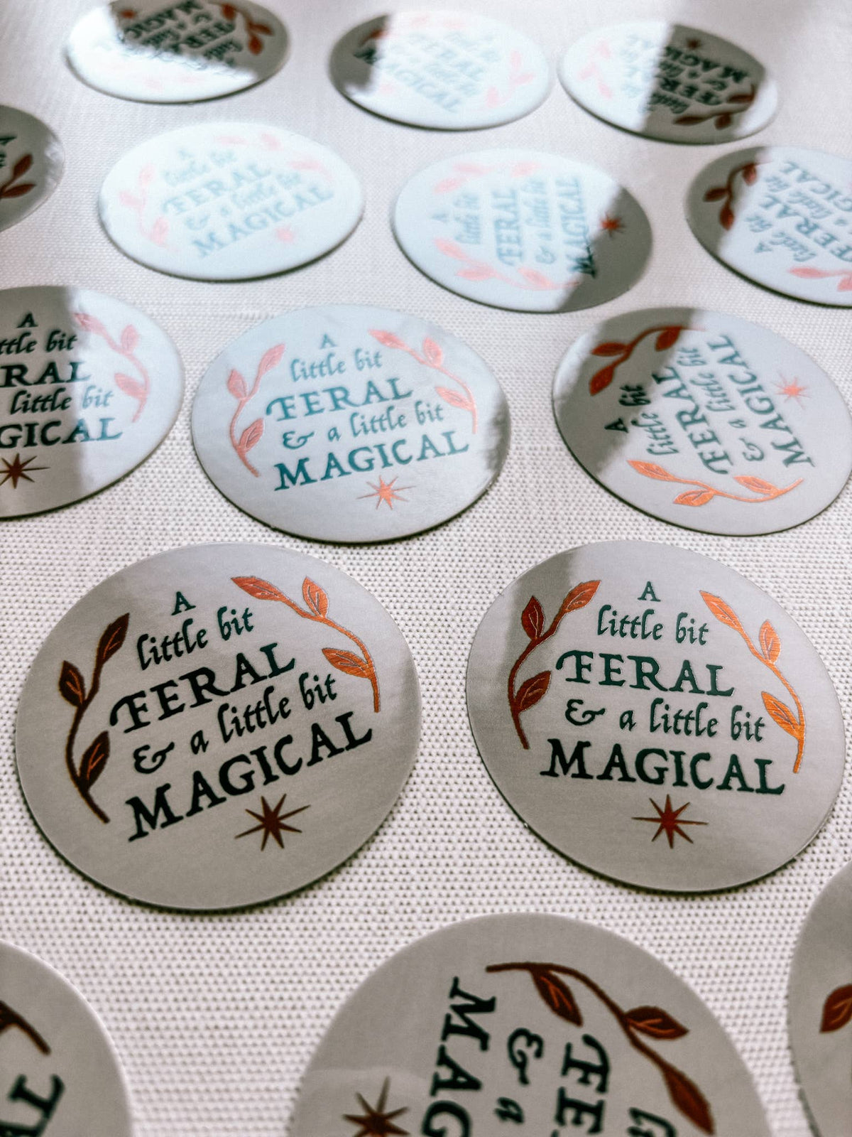 A Little Bit Feral, A Little Bit Magical Vinyl Sticker