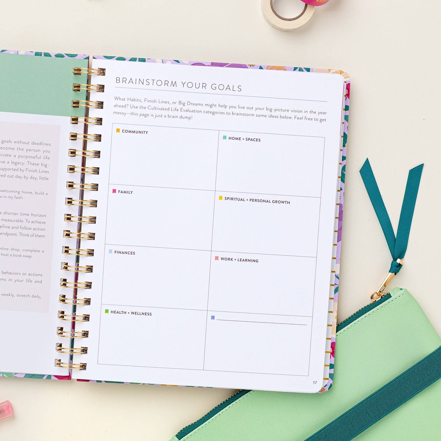 Fresh Start Weekly Goal Planner | Bold Blooms