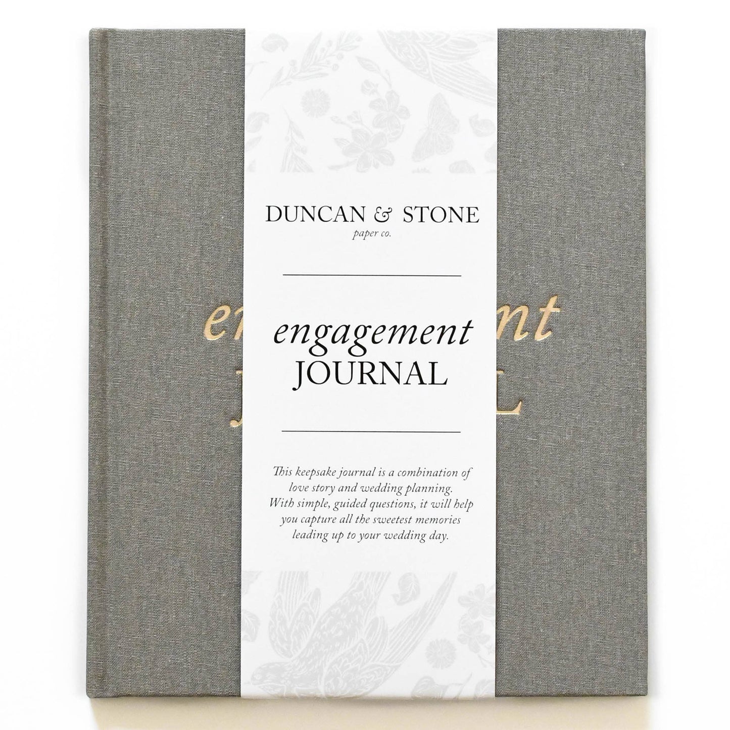 Duncan & Stone Paper Co. Engagement Journal | Gift for New Brides | Book for Couples: Taupe