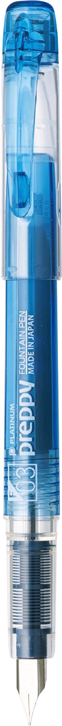 Platinum Preppy Fountain Pen - 03 Fine - Blue Black