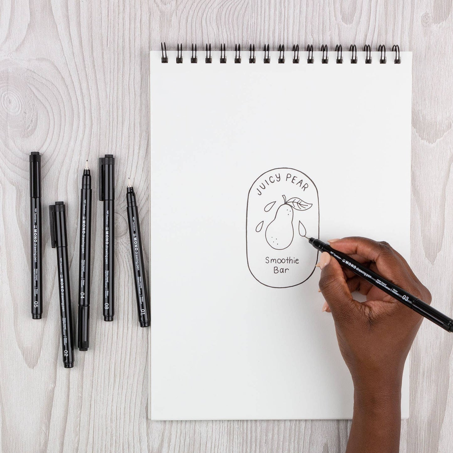 Tombow MONO Drawing Pens - 6-Pack