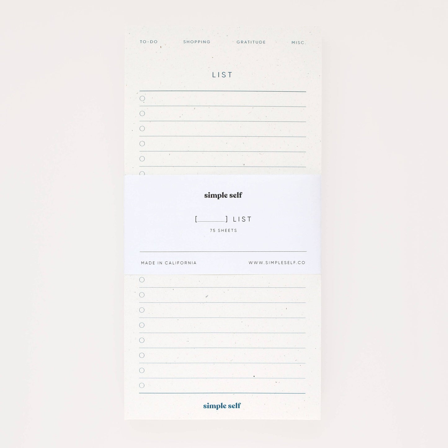 List Notepad – 4″ × 8″