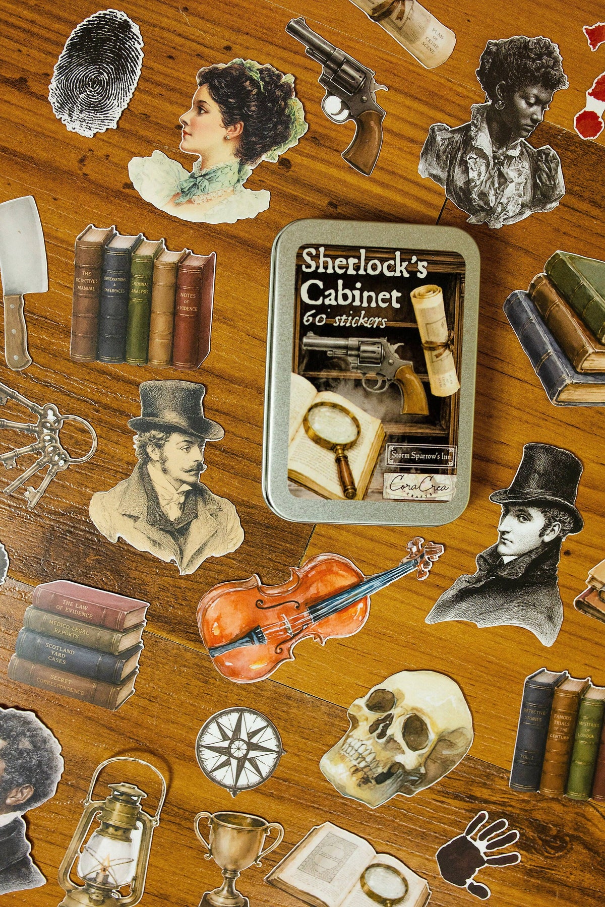 Sherlock's Cabinet Sticker Tin Box