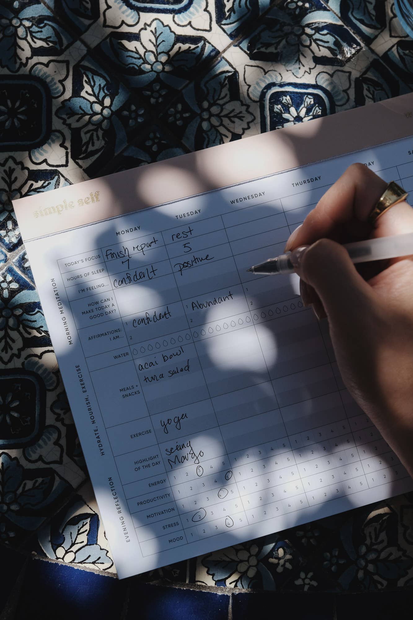 Wellness Tracker Planning Pad