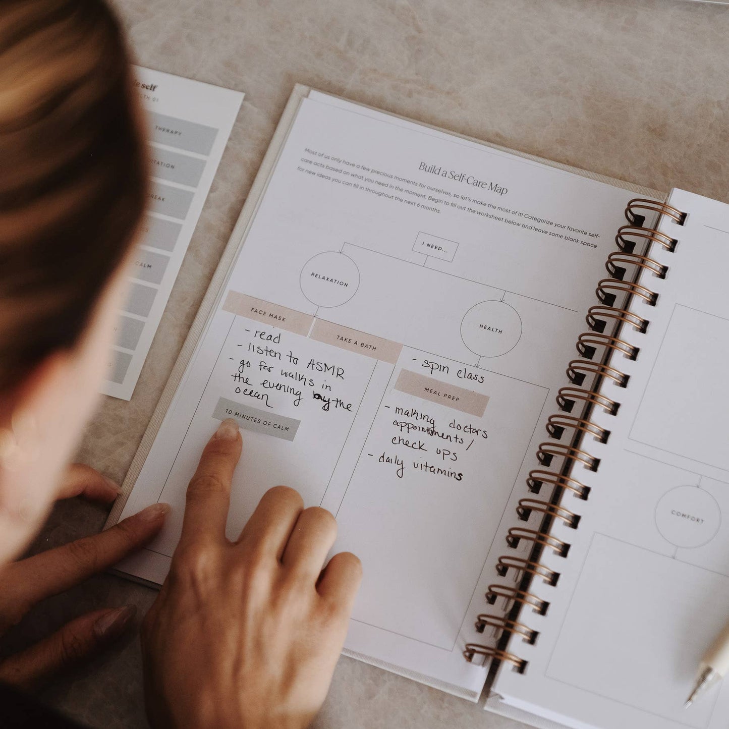 Self‑Care Planner – Daily Edition: Dusty Rose