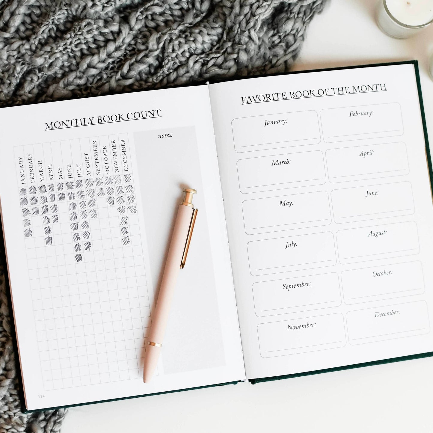 Reading Journal for Book Lovers – Green