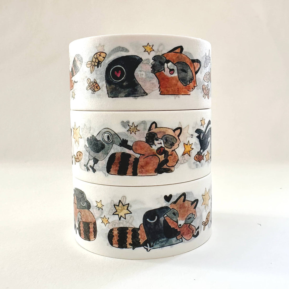 Raccoon & Crow Woodland Washi Tape