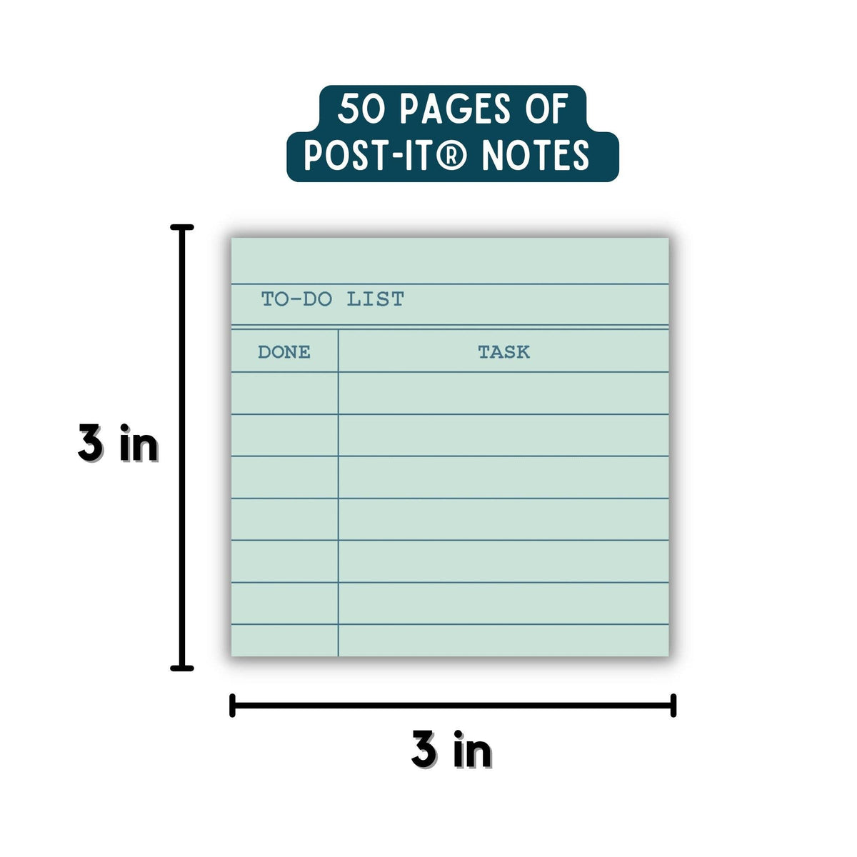 Library Card To-Do List Sticky Notes