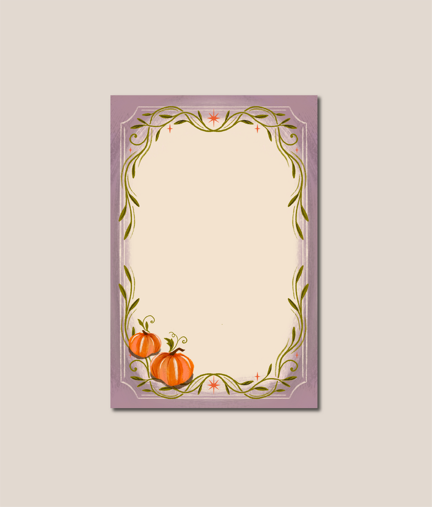 Pumpkins Fall Notepad - 4x6