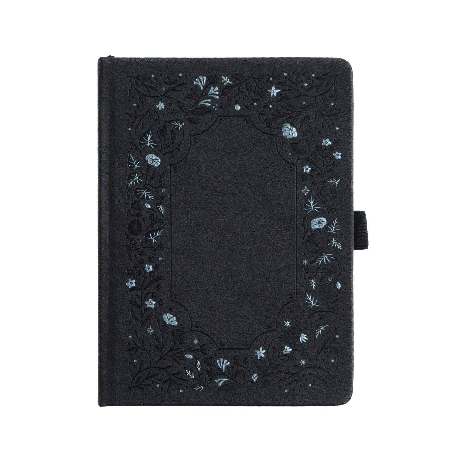Archer and Olive A5 Dot Grid Bullet Journal Notebook Midnight Floral Black