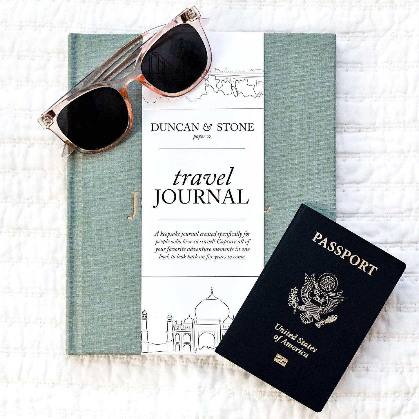 Duncan & Stone Travel Journal – Sage Green