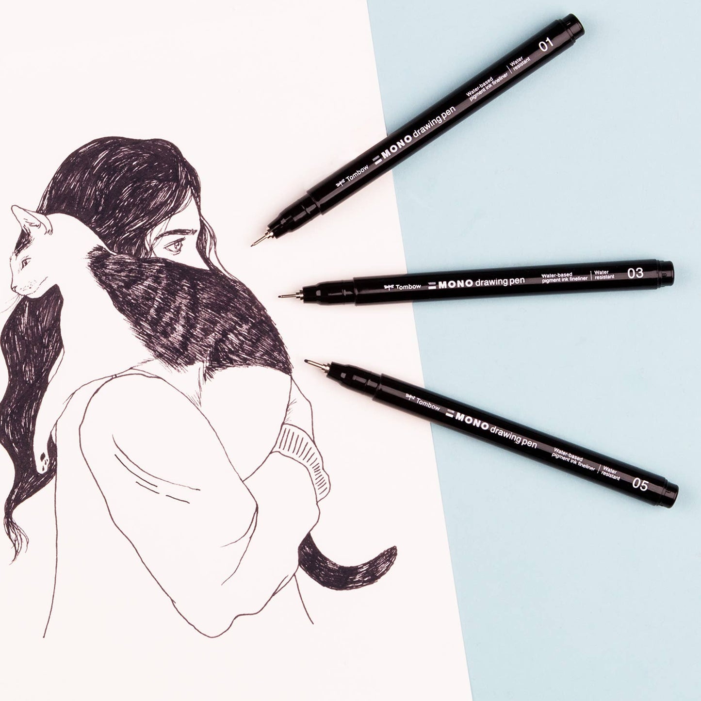 Tombow MONO Drawing Pens - 3-Pack