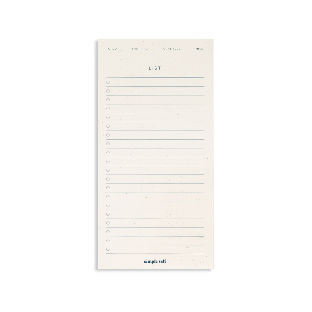 List Notepad – 4″ × 8″