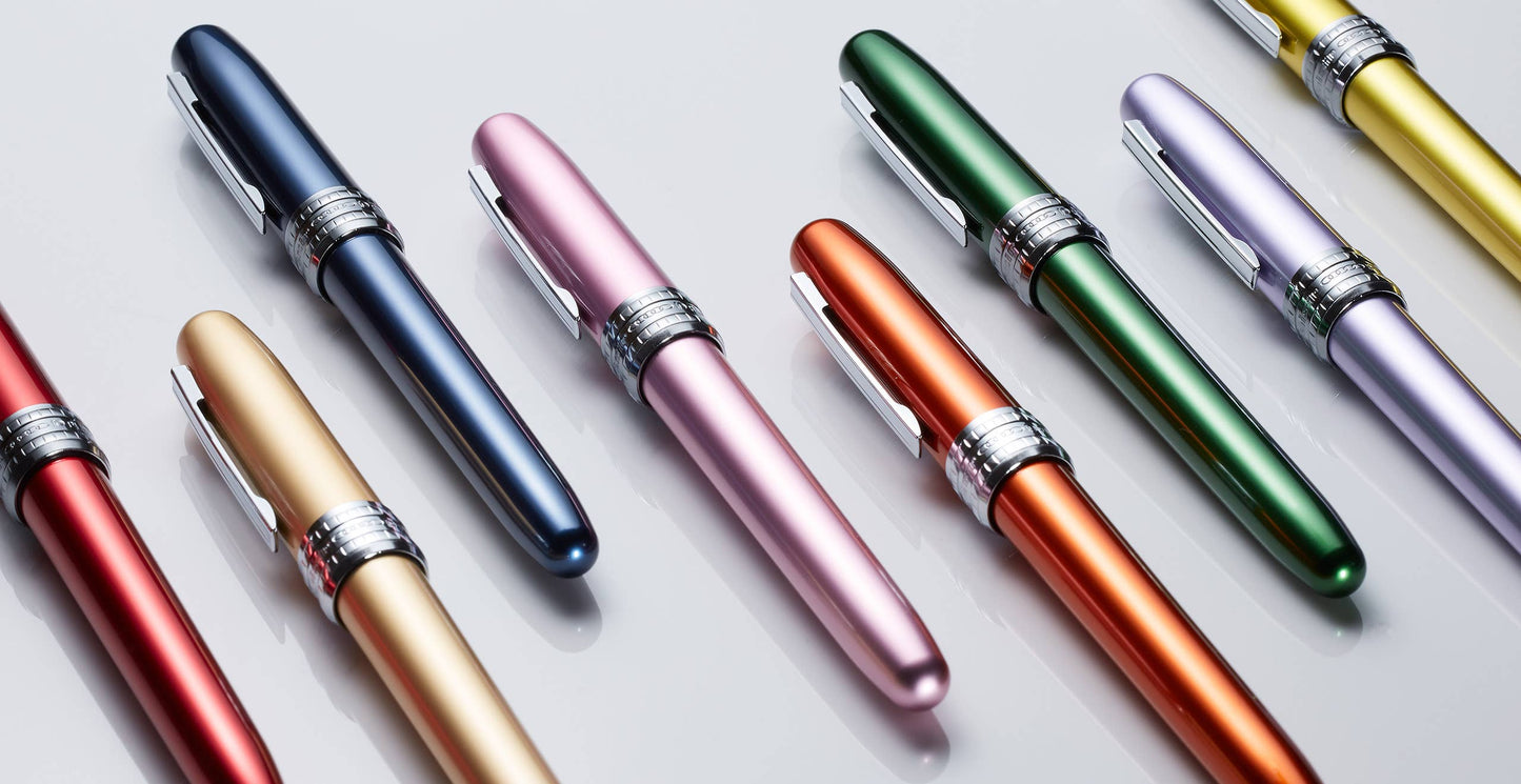 Platinum Plaisir Fountain Pen - Blue - 03 Fine