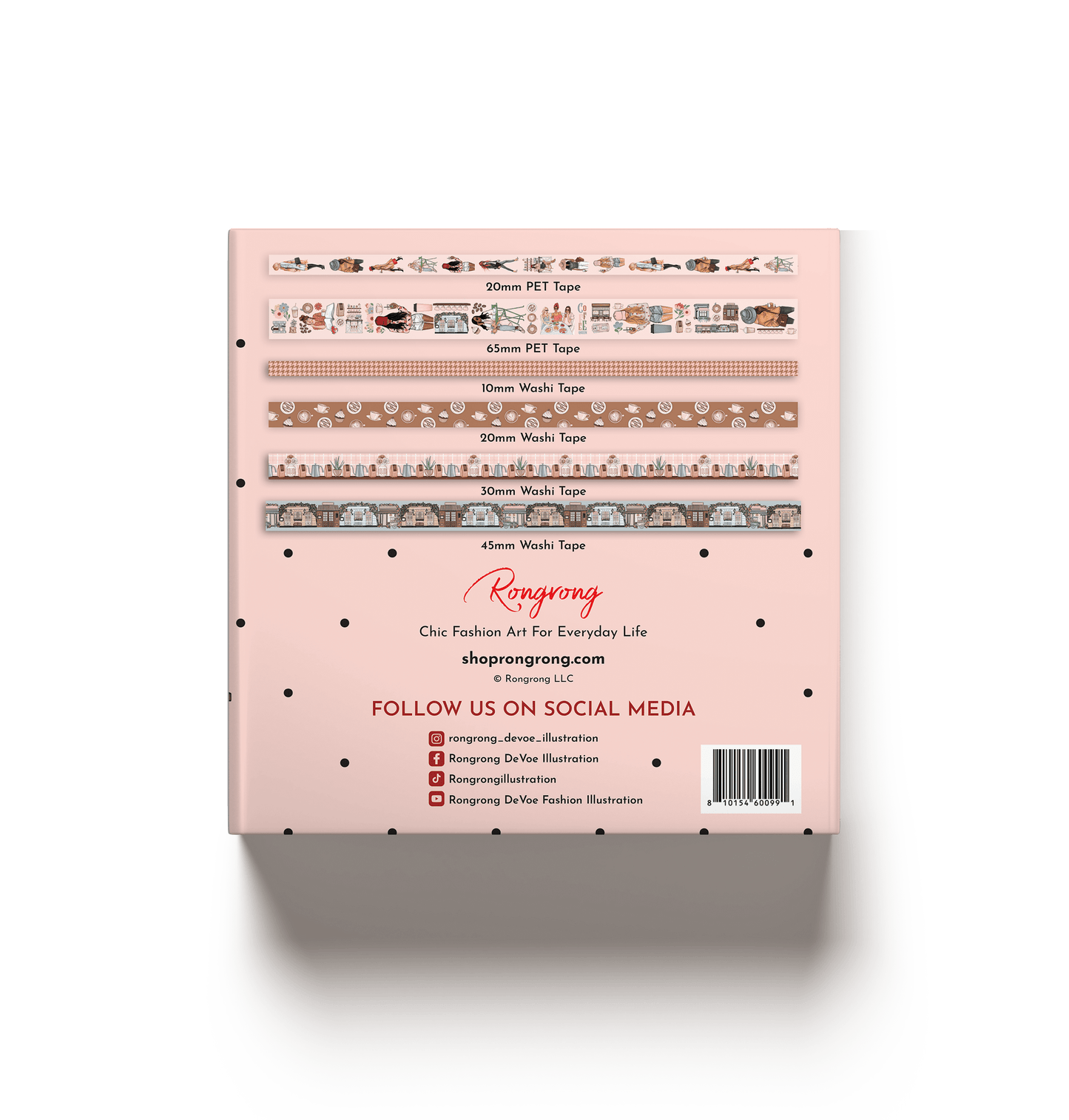 Coffee Queen Pre-cut PET Tape + Washi Box Set