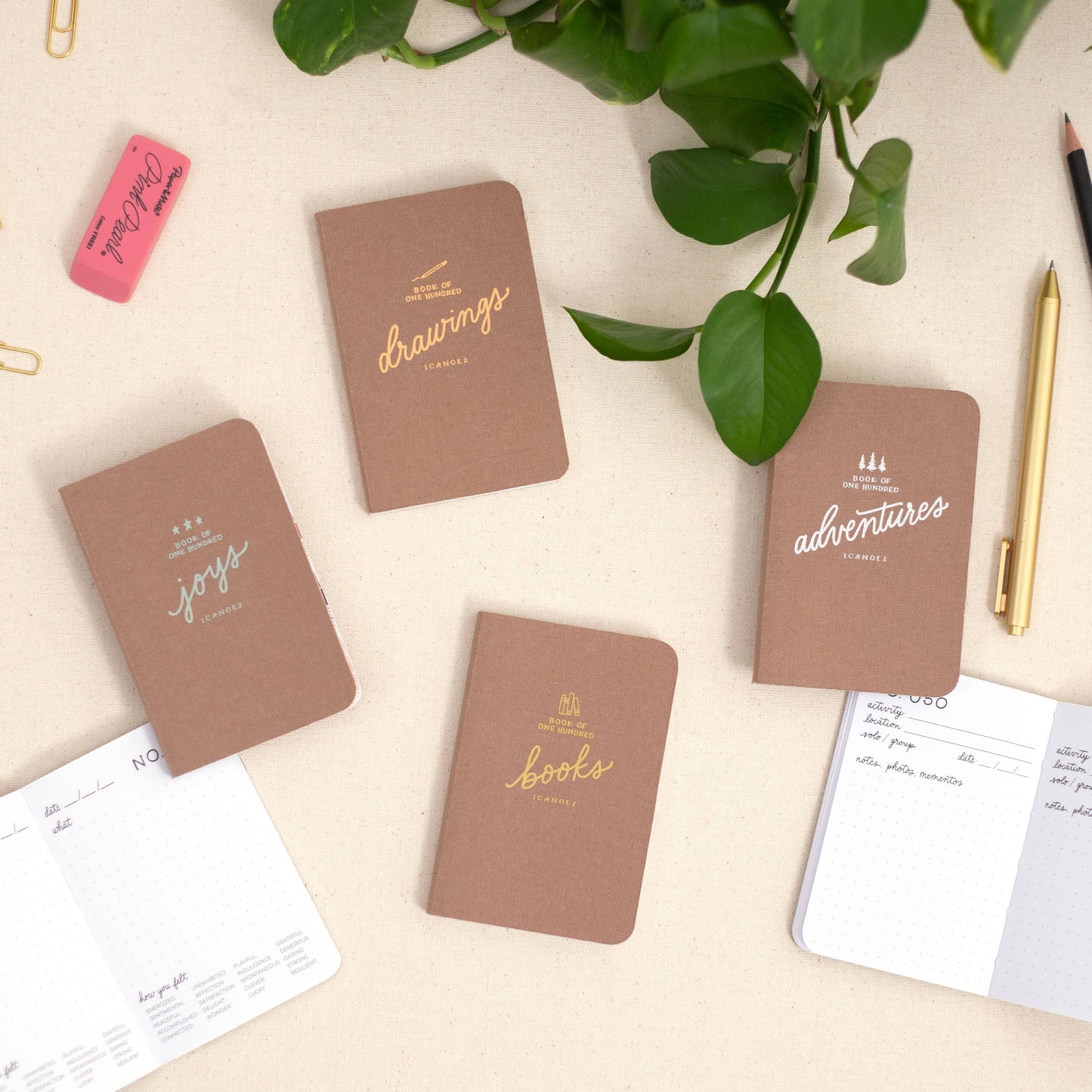 One Canoe Two Paper Co. One Hundred Joys Pocket Journal / Notebook