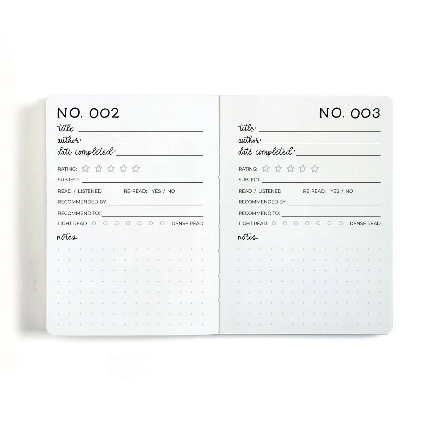 One Canoe Two Paper Co. One Hundred Books Pocket Journal / Notebook