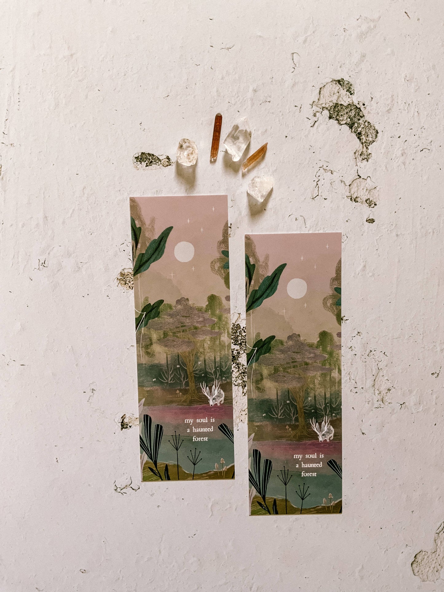 Literary Quote Bookmark - Haunted Forest