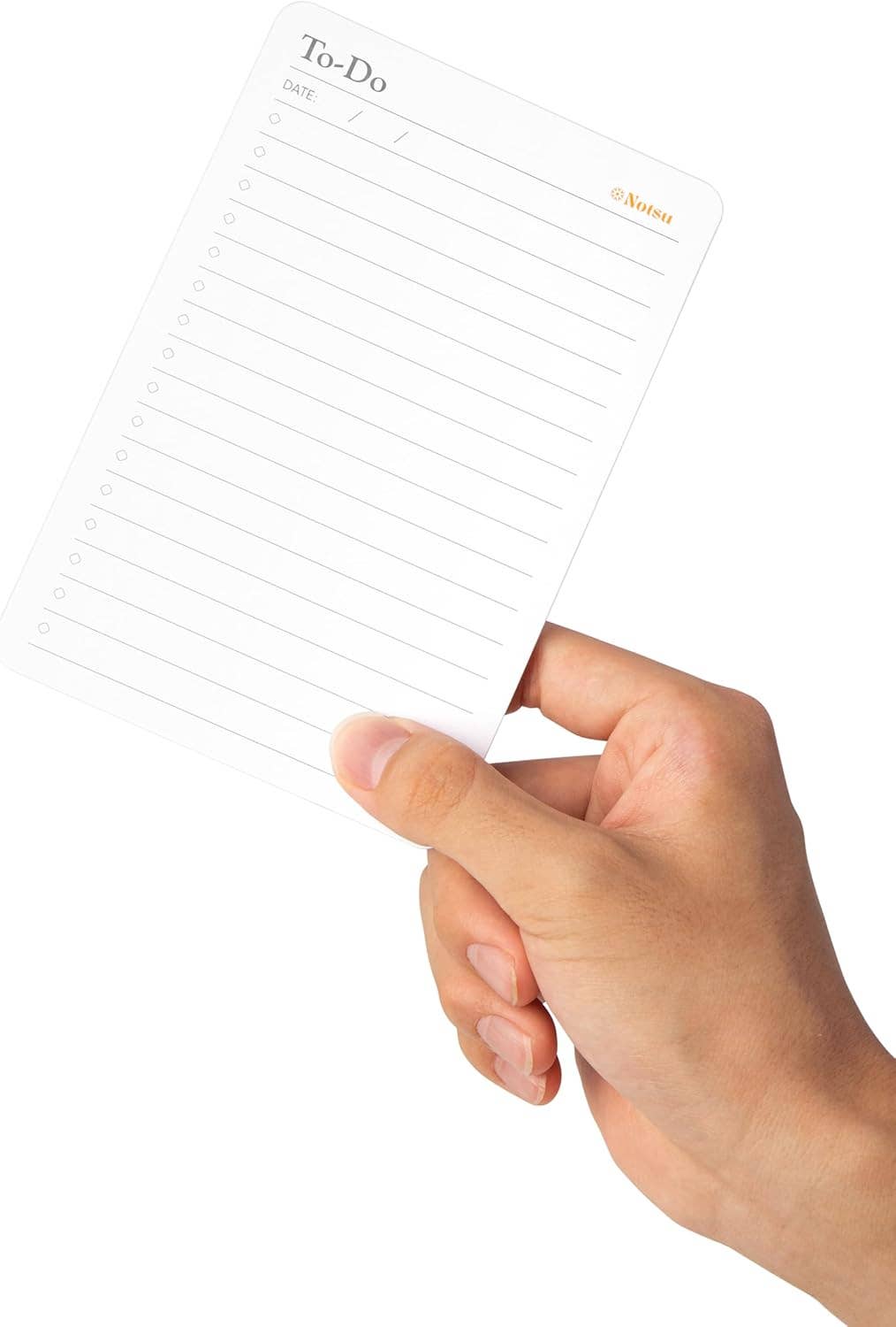 To Do List Grid Index Cards 4x6 | 40 Task Planner Foldable Vertical Notecards