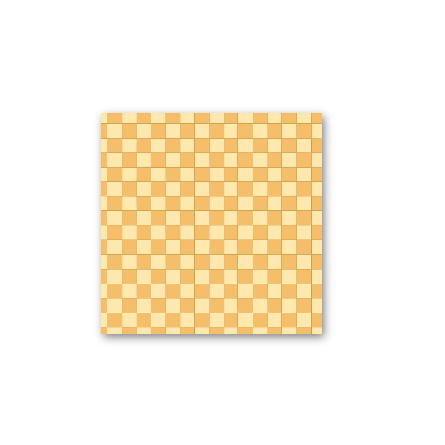 Dawn Yellow Checkered Sticky Note Pad