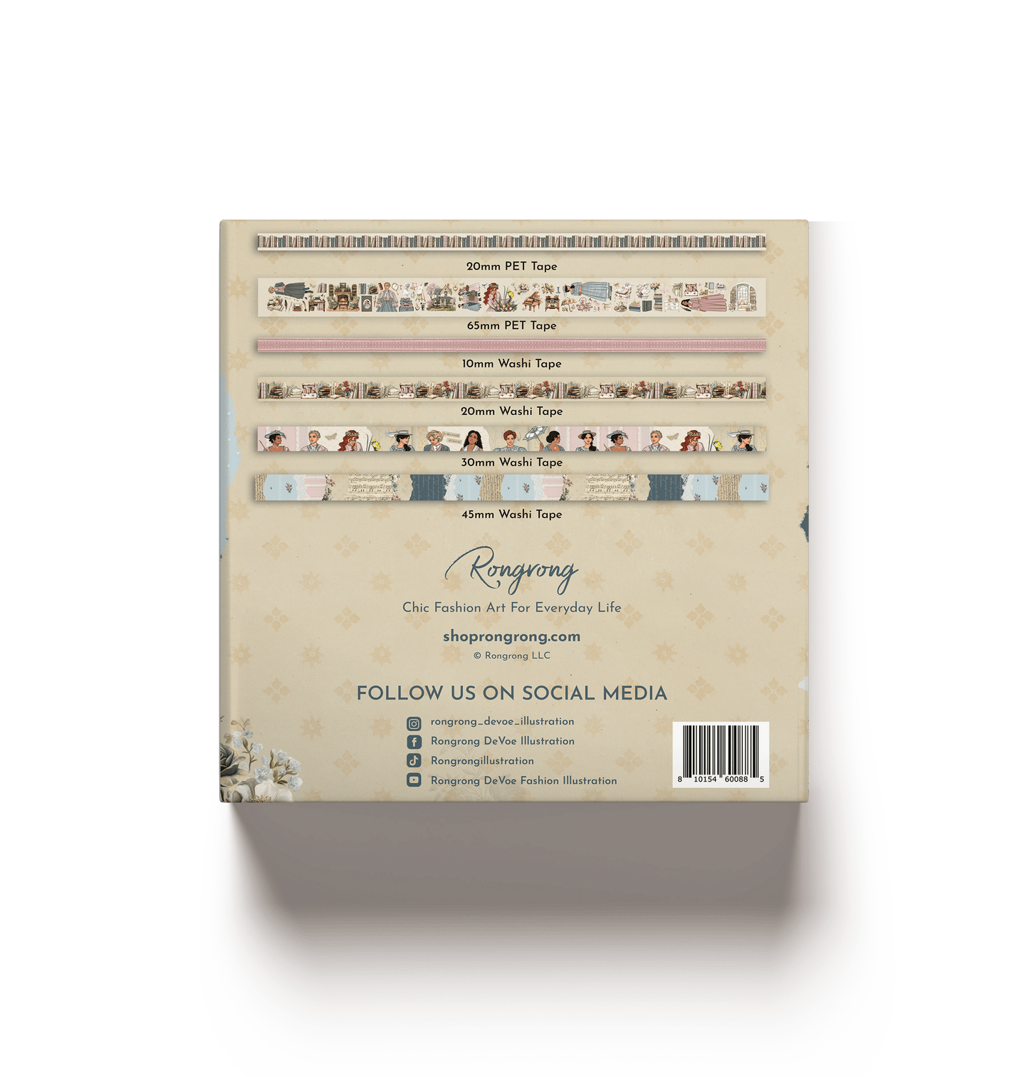 Bookworm #5 Pre-cut PET Tape + Washi Box Set