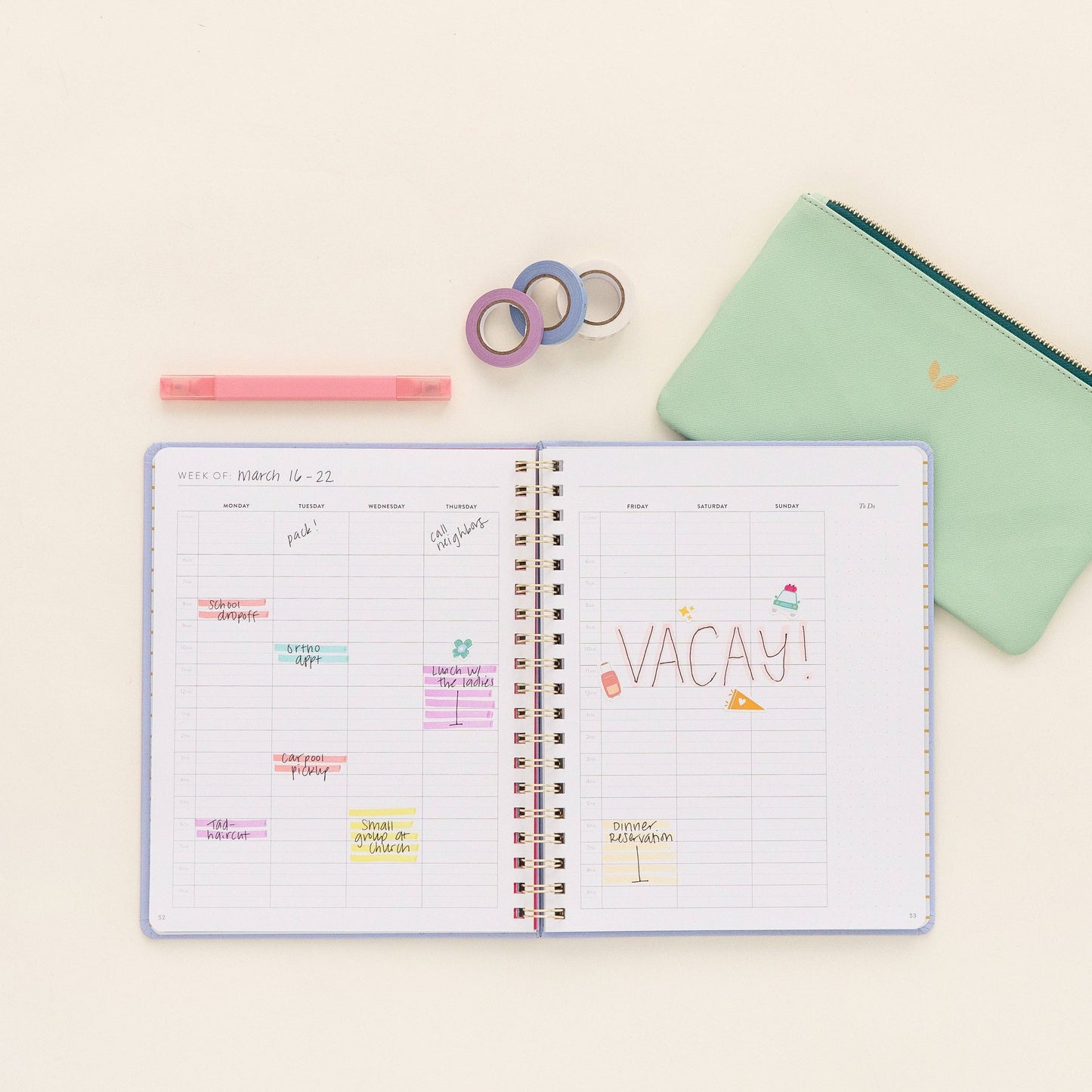 Fresh Start Weekly Goal Planner | Berry