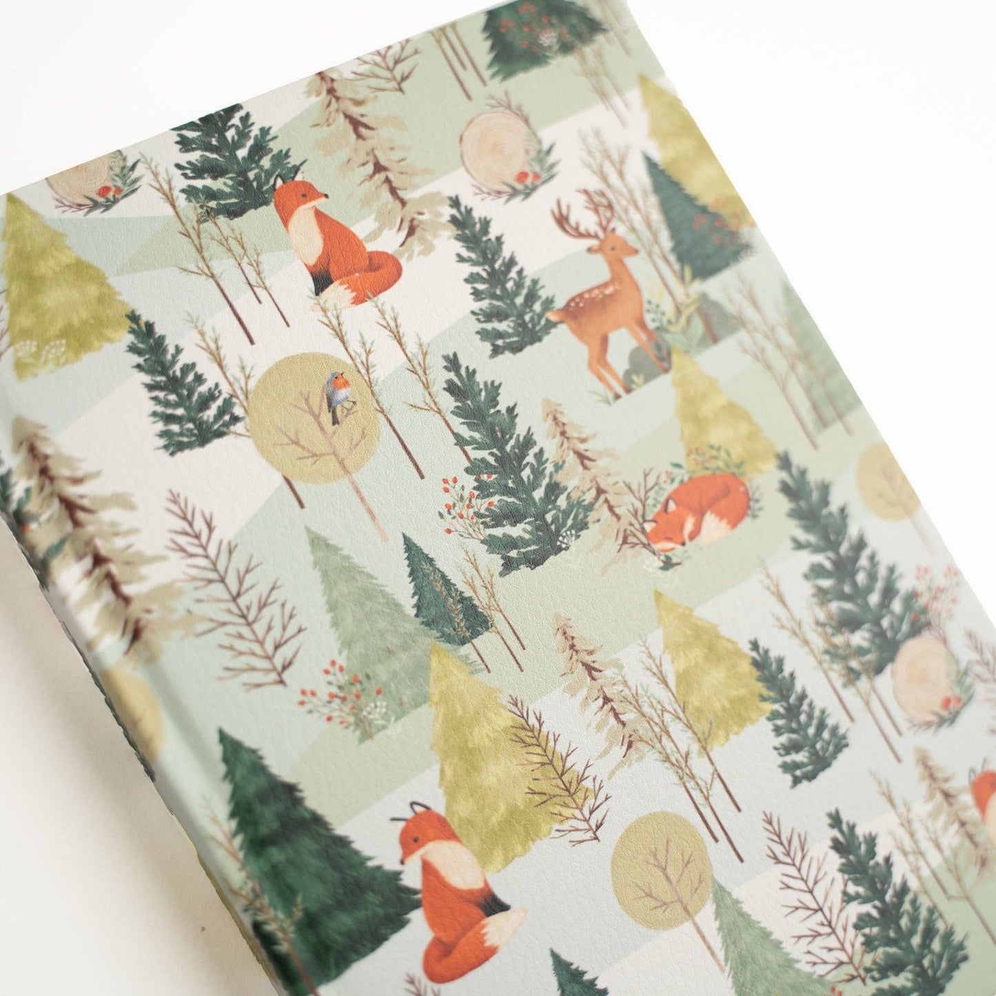 Fox In Winter Woods: Dot Grid Notebook: 8x8: 160 Pages