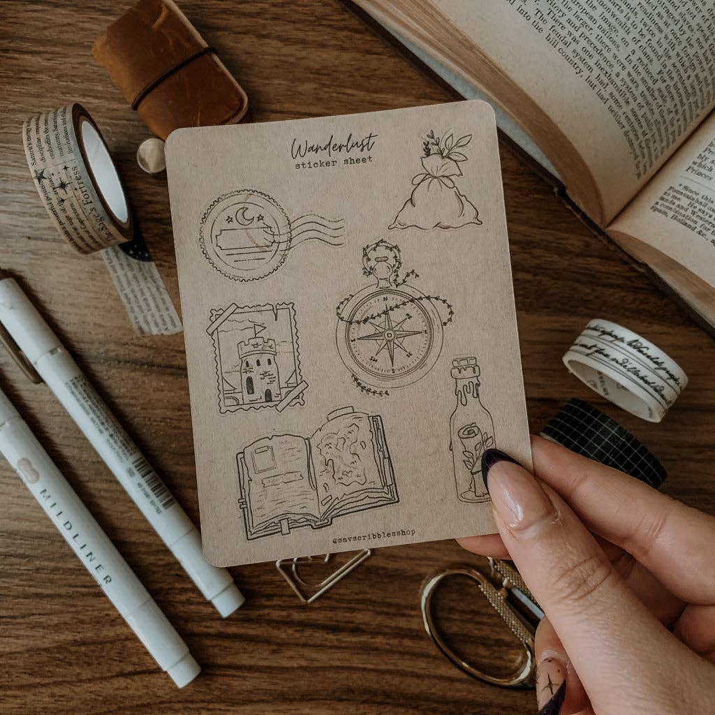 Wanderlust Sticker Sheet