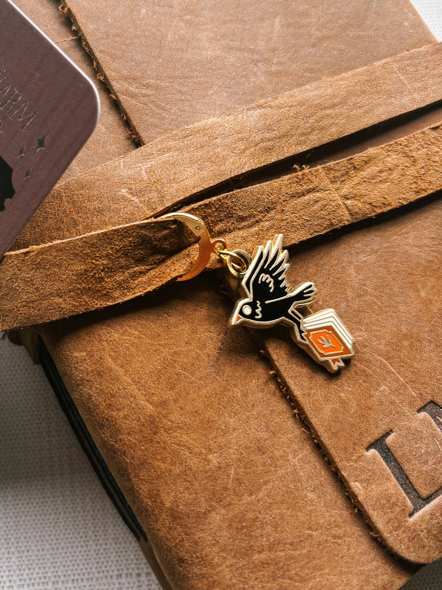 Journal Charm: The Book Thief (Crow) - Hard Enamel