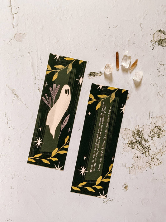 Literary Quote Bookmark - Ghosts & Magic