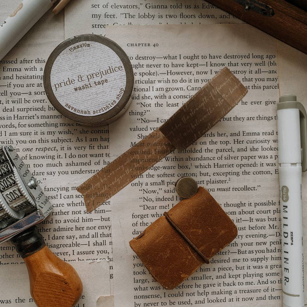 Pride & Prejudice Washi Tape