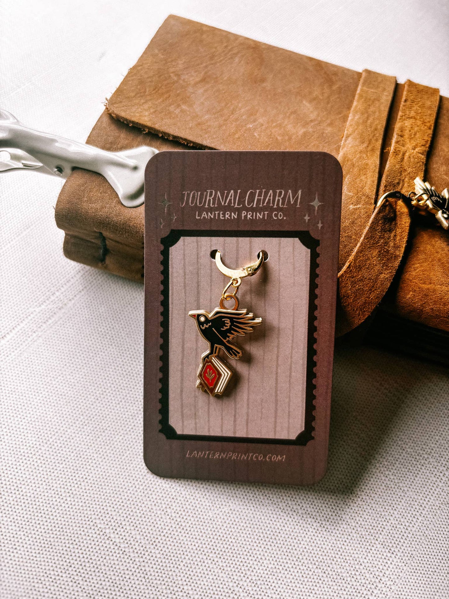 Journal Charm: The Book Thief (Crow) - Hard Enamel
