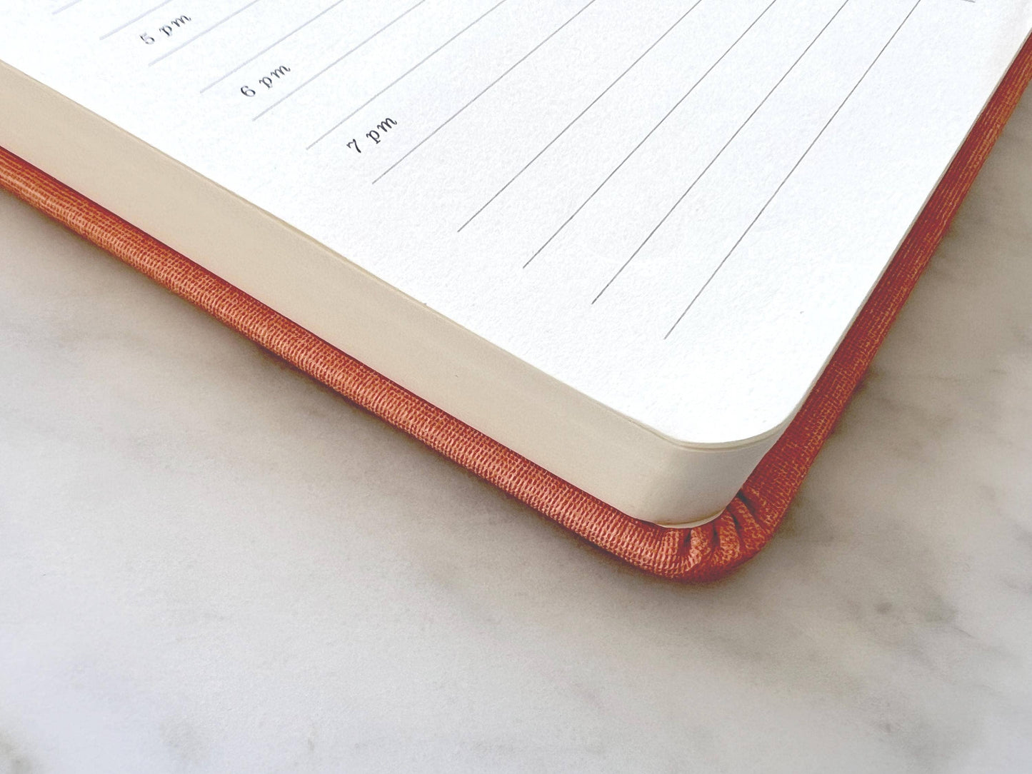 Daily Planner Notepad with Brass Screw Binding