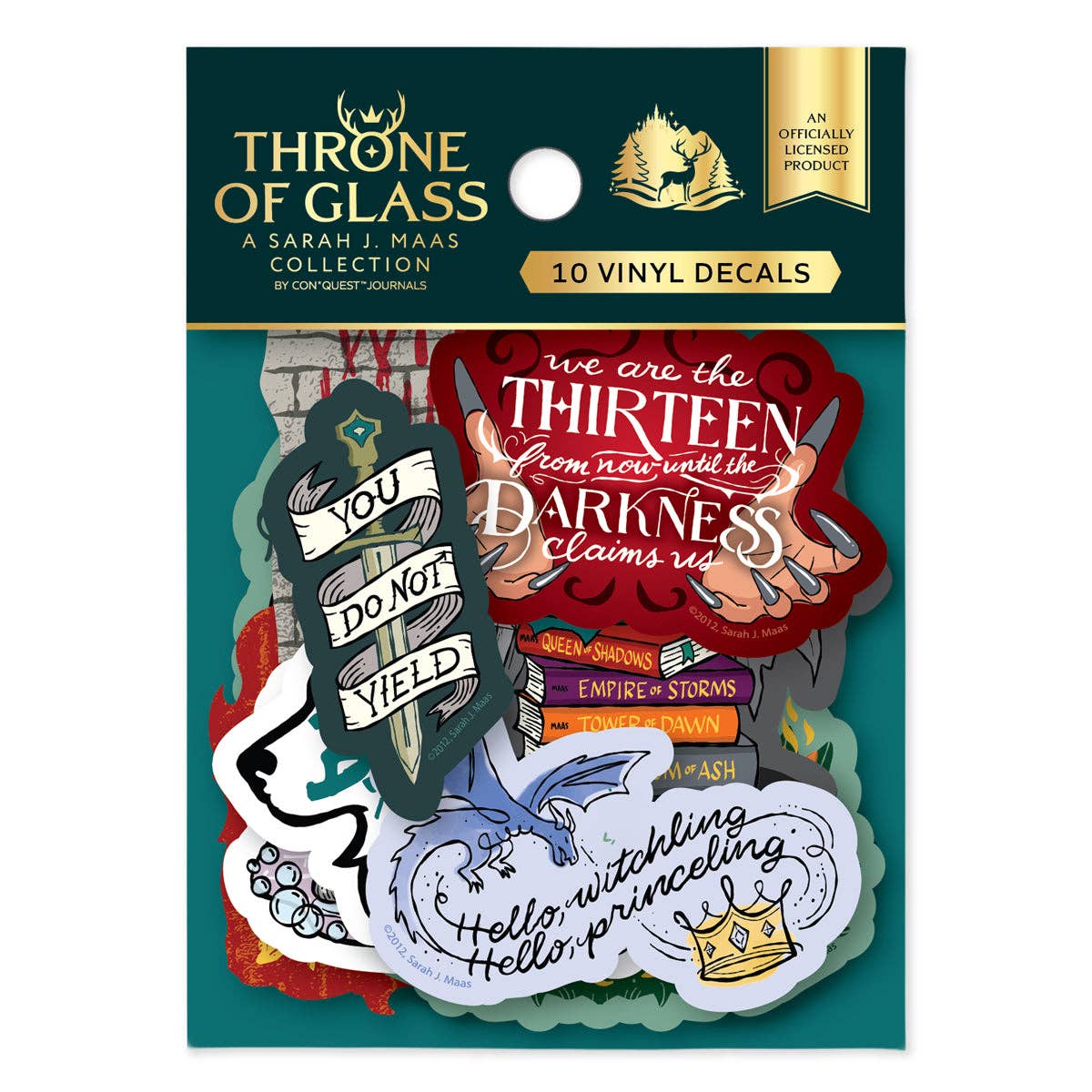 Throne of Glass Decals (10-Pack)