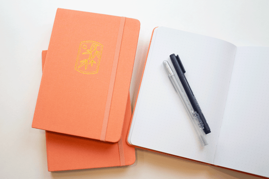 Dot Grid Bullet Journal - Tangerine
