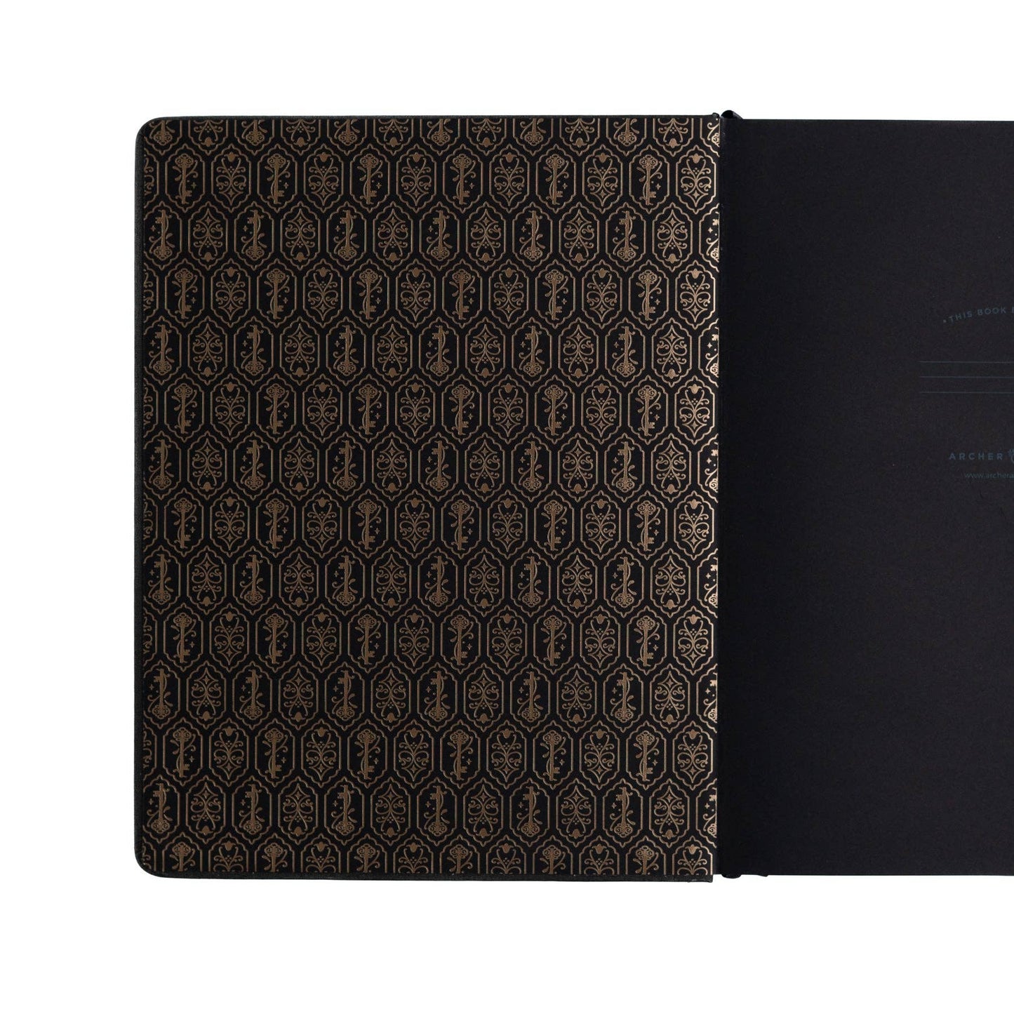 LS Coiled Key Dot Grid Notebook: Black