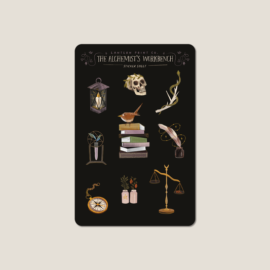 ⚗️ The Alchemist’s Workbench Sticker Sheet, 4x6 matte