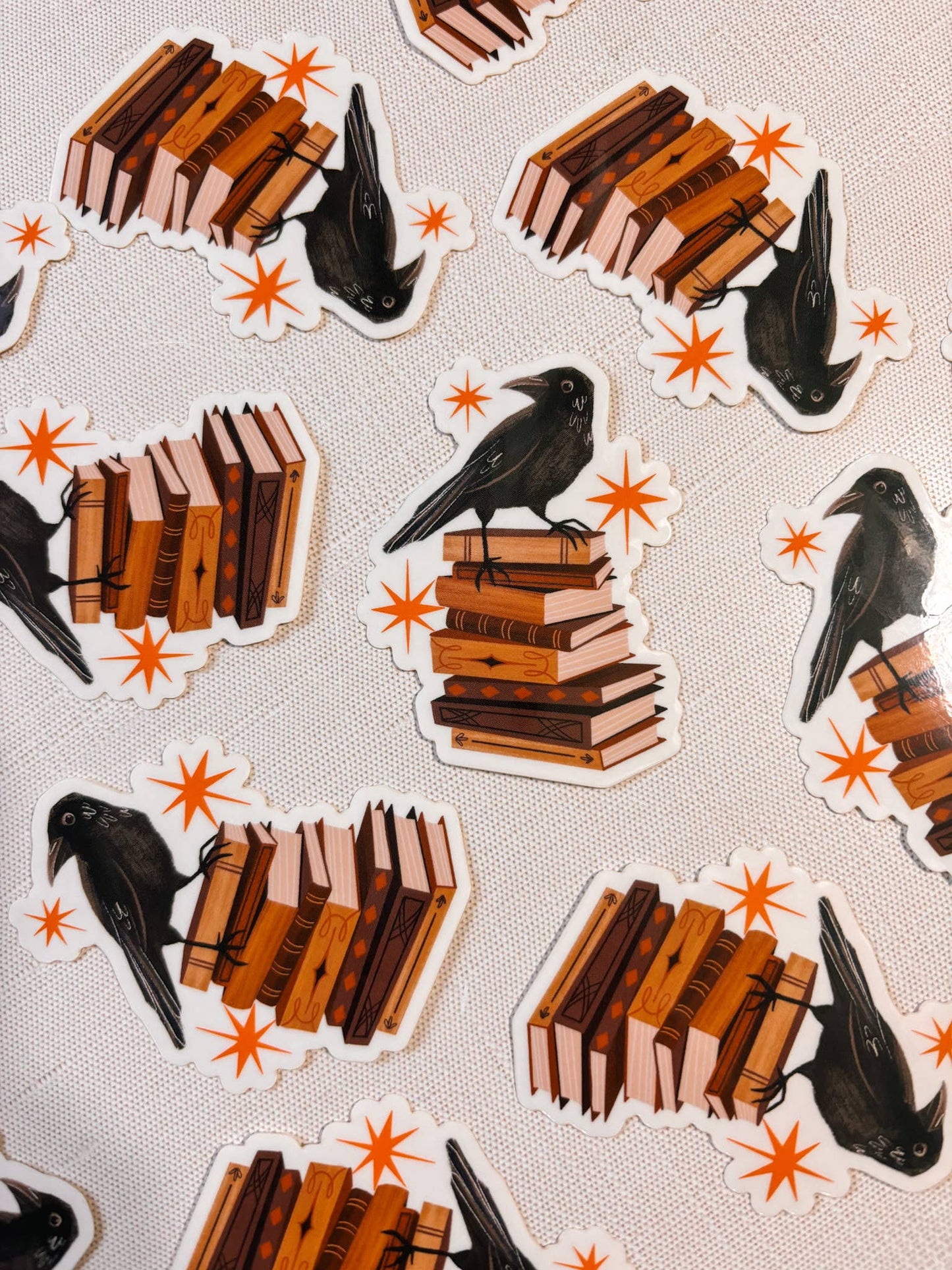 Harbinger & Books - Vinyl Crow sticker