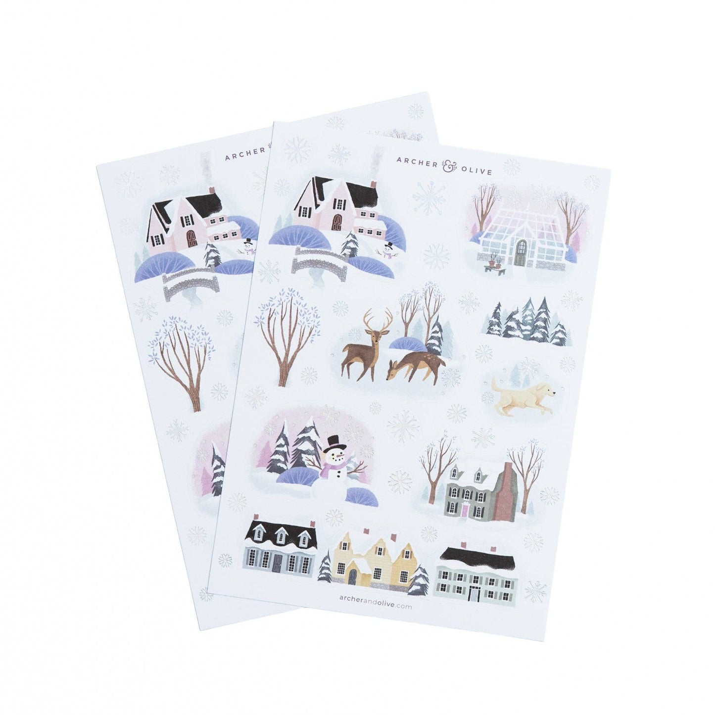 Winter Village Sticker Set