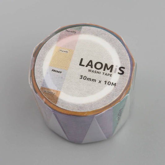 Colorful Days of the Week Washi Tape